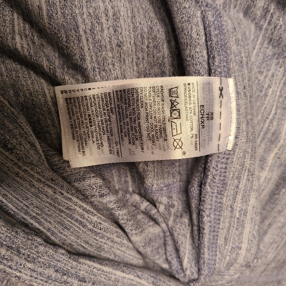 Gapfit Gfast Leggings, High Rise, Heathered Gray, Cropped, Size XS - Picture 4 of 5